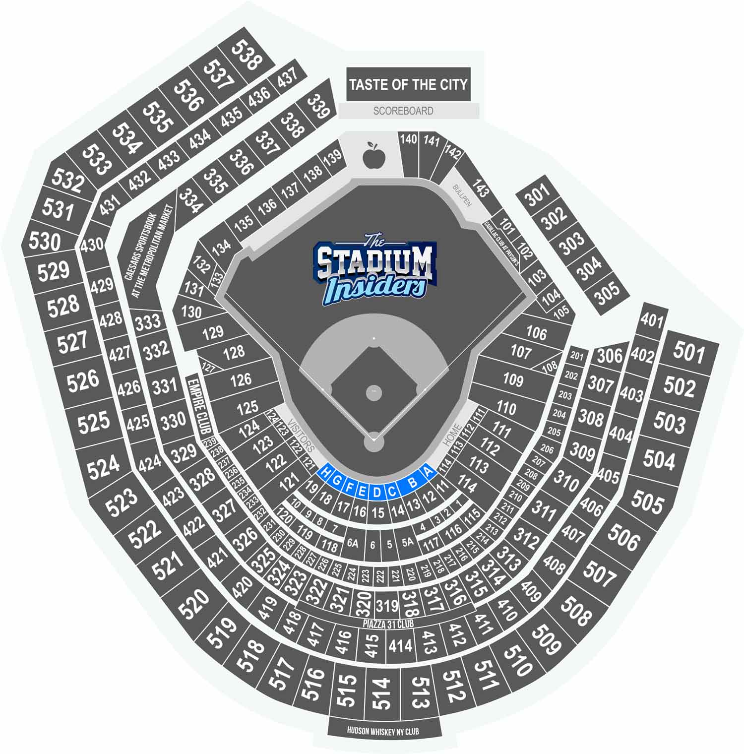 Citi Field Delta Sky360 Club Citi Field Delta Sky360 Club seating chart