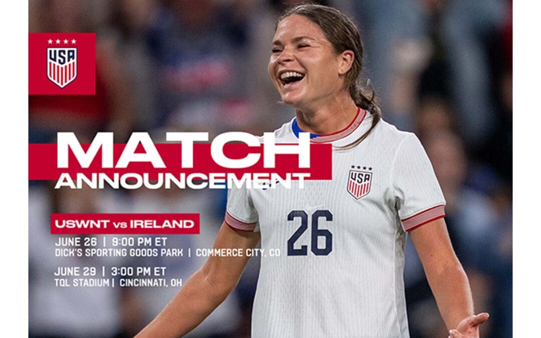 USWNT to play Ireland in two exhibition matches this summer