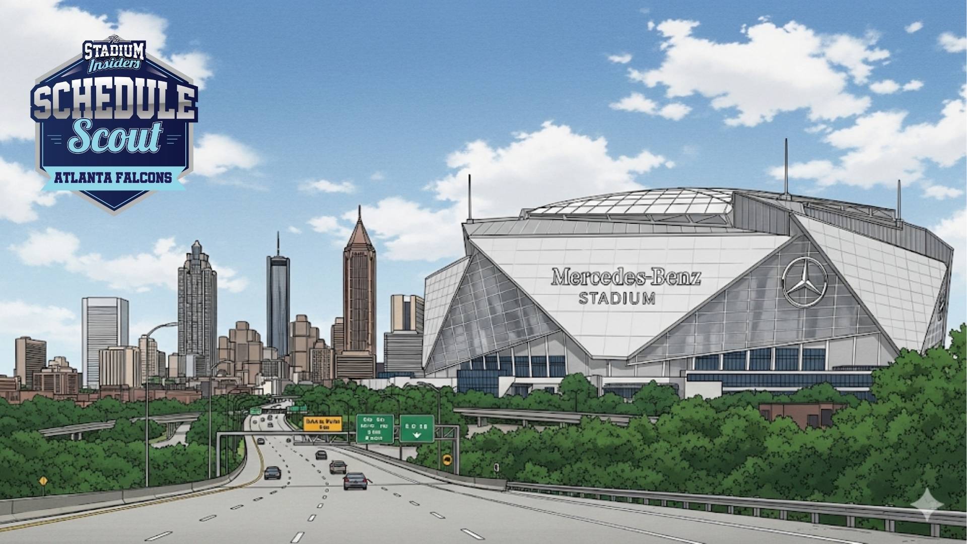 The Stadium Insiders Atlanta Falcons Schedule Scout Banner The Stadium Insiders Atlanta Falcons Schedule Scout Banner