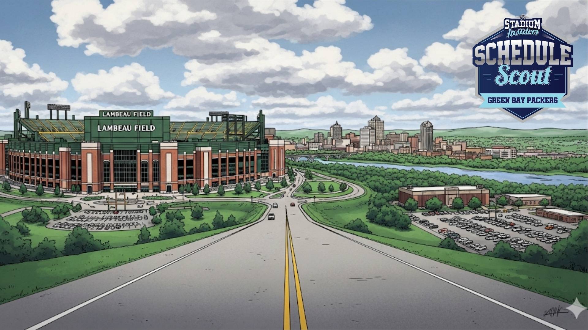 The Stadium Insiders Green Bay Packers Schedule Scout Banner The Stadium Insiders Green Bay Packers Schedule Scout Banner