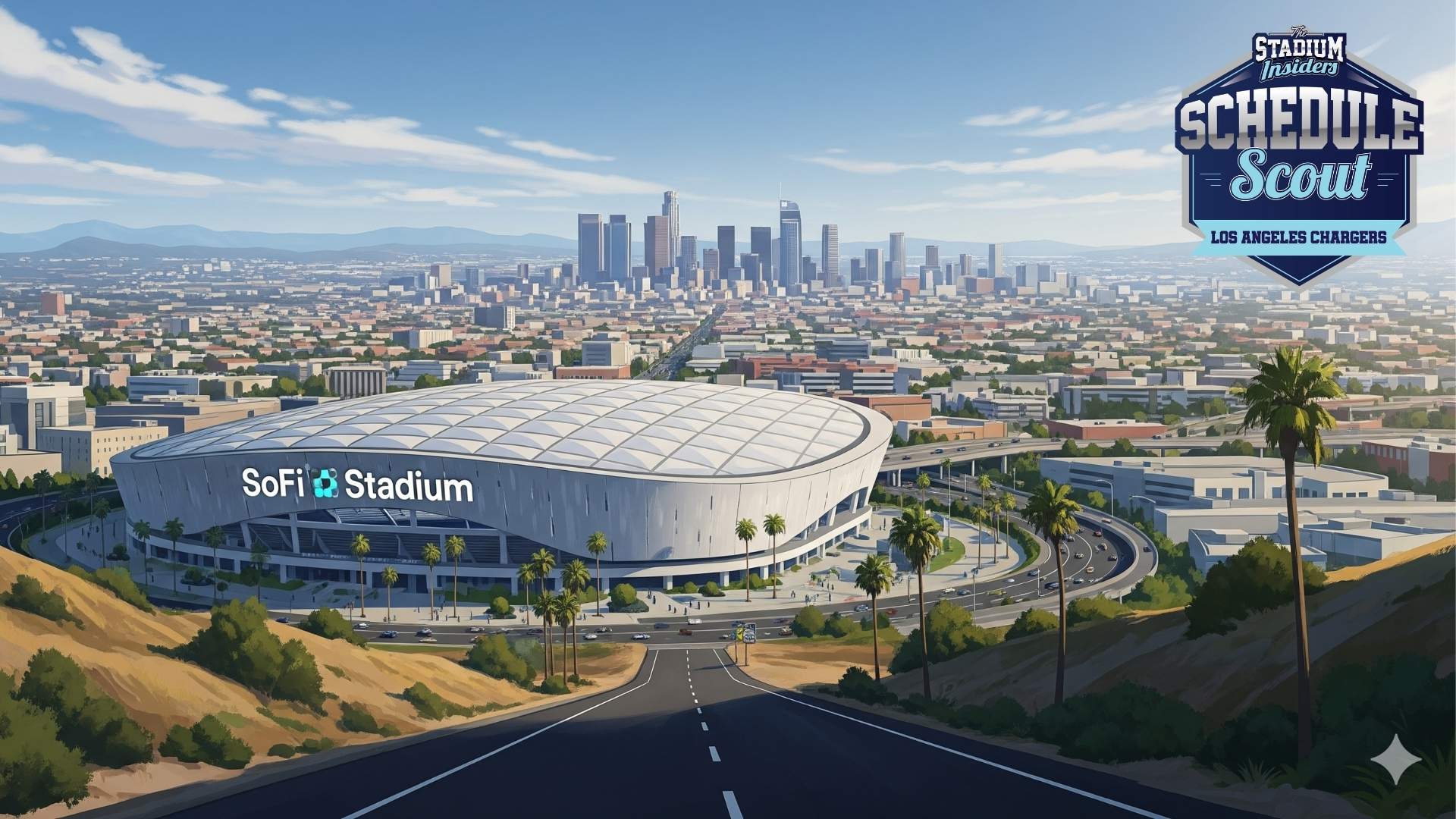 The Stadium Insiders Los Angeles Chargers Schedule Scout Banner