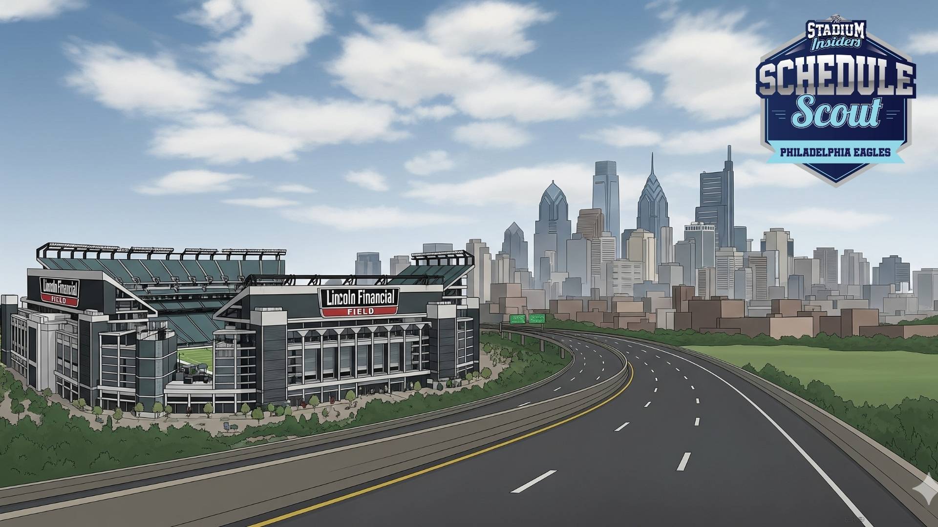 The Stadium Insiders Philadelphia Eagles Schedule Scout Banner The Stadium Insiders Philadelphia Eagles Schedule Scout Banner