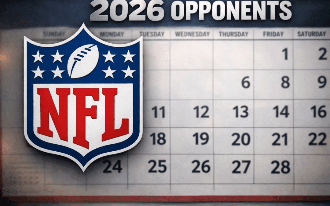NFL opponents finalized for 2026 season
