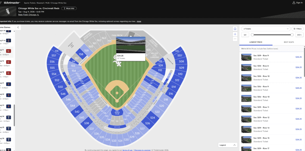 White Sox Pope Hat tickets