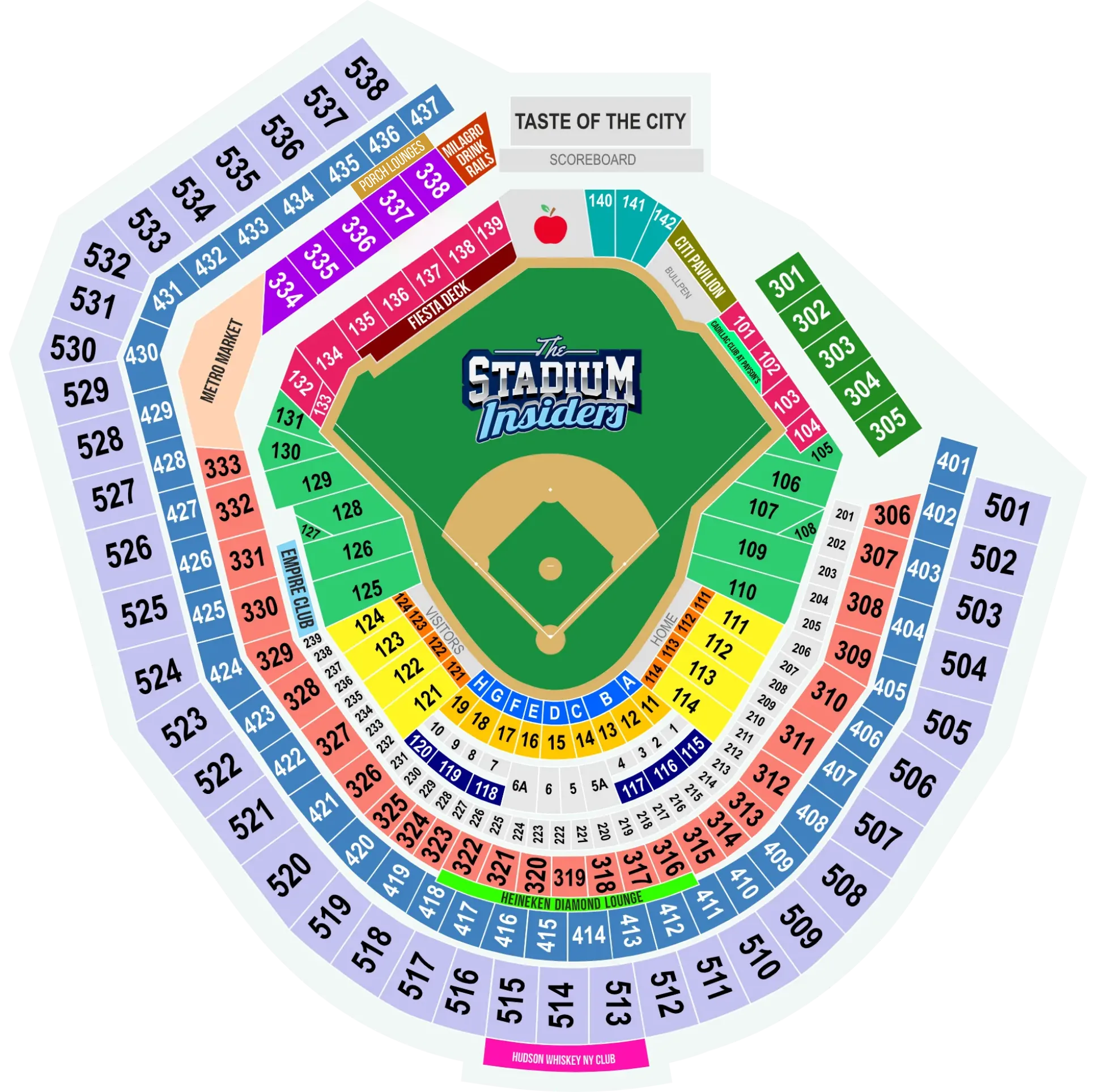 Citi Field Seating Chart Citi Field Seating Chart