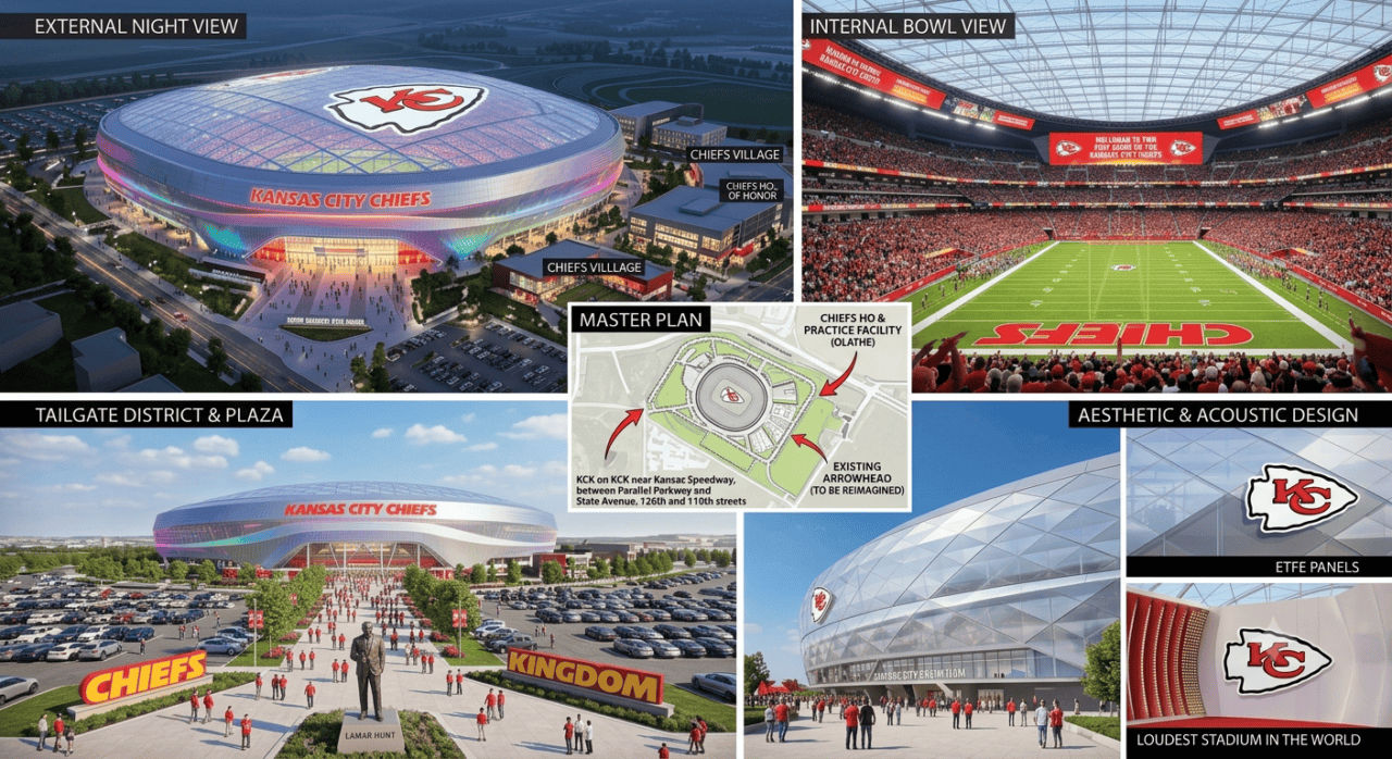 Kansas City Chiefs release renderings of new stadium